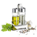 Transparent Oil Bottles with Stainless Steel Stand