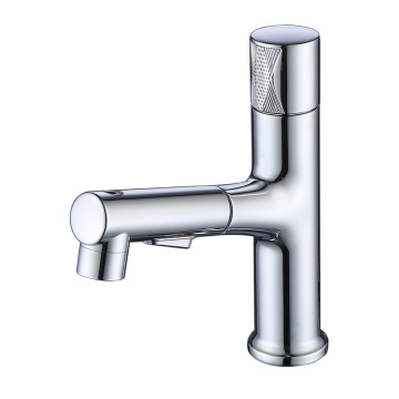 Chrome Supporting Embossing Basin Faucet