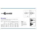 Ferragem de hardware metal hit âncora em fastener