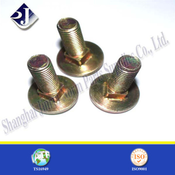 Asme Standard Carriage Bolt con Zinc Amarillo