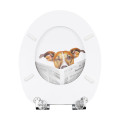 Siège de toilette MDF Soft Close en motif de chien