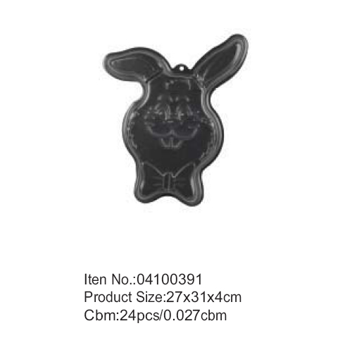 Rabbit shape Christmas cake pan, rabbit funny shape cake mold