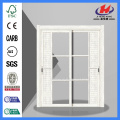 JHK- 3 Panel Bathroom Wood Sliding Glass Door System