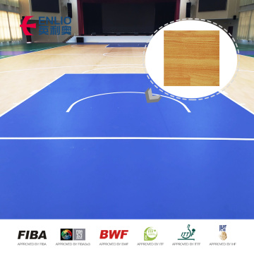4.5mm patrón de gema deportes piso Pvc sala de baile gimnasio cancha de baloncesto tenis Cour