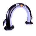 Penguin de rociador de arco inflable de PVC al aire libre para niños