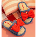 Diapositivas de lino Slipper Niños de algodón de lino