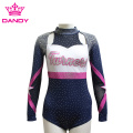 Uniformes de cheerleading en strass pailletés personnalisés