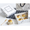 Marble pattern paper food storage boxes