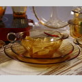 Tazón de sopa binaural de vidrio de boro alto resistente al calor