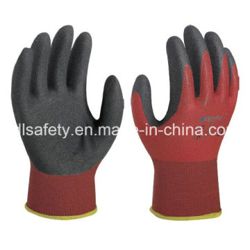 Nylon Knitted Work Glove with Sandy Nitrile Dipping (N1590)