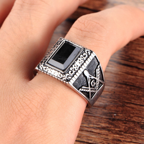 Masonic gem ring