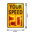 two digital aluminium solar led speed radar sign