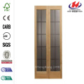 Full Frosted Glass Pine Interior Bi-Fold Door