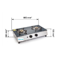 Glen Stainless Steel Plus Glass Gas Stove