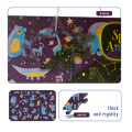 Puzzle d&#39;enfants 46 pièces Toys pour enfants brillent dans le puzzle du sol sombre