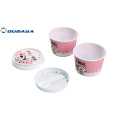 Taza de yogurt de 150 ml con tapa y cuchara