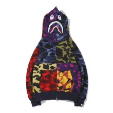 Hoodie camuflado moletom com zíper completo