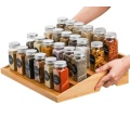Hot Sale Glass bottles with Bamboo Lids