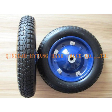 rubber wheel steel rim with axle