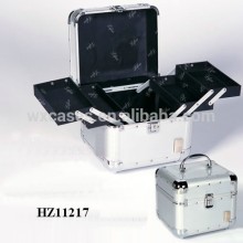 fashionale aluminum vanity case with 4 trays
