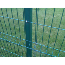 3D folded wire mesh fence with stainless steel clips