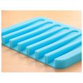 Silicone Rectangle Soap Holder Dish Bathroom Accessories