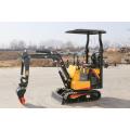 chinese shandong high performance small mini farm 1.0ton rubber tracks excavator