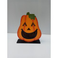 Wooden Halloween Pumpkin Light Decoration