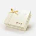 Rigid Packaging Skincare Gift Box with Ribbon Bow