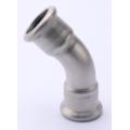 Stainless Steel 45 Degree Equal Elbow Press Fitting