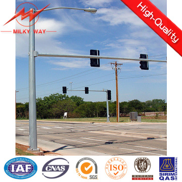 11m Single Arm for 6.5m Traffic Signal Poles to Africa