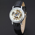 domed glass watch  mininalist design with diamond dial