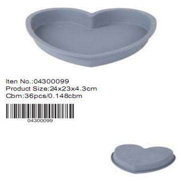 Molde do bolo de forma de coração de silicone