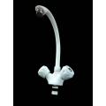 White plastic ABS bathroom faucets kitchen sink tap bath shower faucet