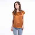 Blouse Classic Style Silk Short Sleeve Relaxed T-Shirt