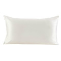 Standard Size Pillow Case White with Zipper Closure