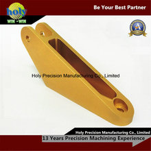 Желтый анодированный алюминий CNC разделяет изготовленный на заказ части CNC разъема 