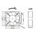 Alta calidad 110V 220V 120X120X38mm CA Industrial ventilador de refrigeración