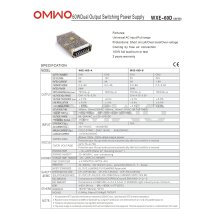 Omwo Wxe-60d-a Dual Ouput Switching Power Supply