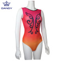 New Design Gymnastic Dance Suit With Gradient Color