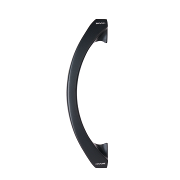 curved glass door handle