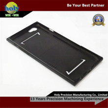 Glattes schwarzes Ende CNC-Aluminium zerteilt iPhone Fall-kundenspezifische Bearbeitungsteile CNC