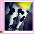 Material elástico de alta qualidade impresso Mickey Legging