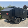 Off road camper trailers with heating system