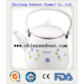 Enamel Vintage Round Teapot with Handle