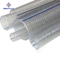 pvc flexible transparent wire spring reinforced hose pipe