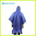 Poncho de lluvia reflexiva PVC poliéster azul Rbc-028