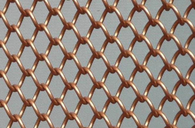 Brass Decorative metal wire mesh curtain