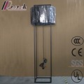 Modern Hotel Decorative Black Iron Large Standing Floor Lamp