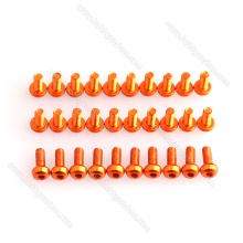 M3x6mm colored button aluminum screws